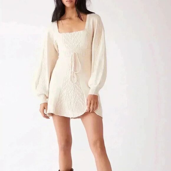 Free People - Emmalina Mini Sweater Dress - Picture 1 of 5